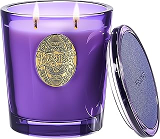 M&SENSE Duftkerze Groß Lavendel-Zitrus|560g Duftkerzen im Glas Natürliche Soja-Kerze|2-Docht,11…