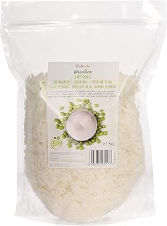 Premium Sojawachs von Materialix – 1kg natürliches Öko-Soja-Wachs-Flocken – Kerzenwachs zum Gie…