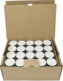 Natürliche, parfümfreie Teelichter aus Sojawachskerzen reines Wachs, paraffinfrei, im recycelba…