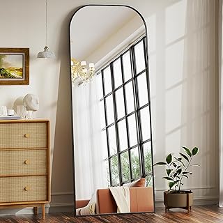 BEAUTYPEAK 142×52 cm Minimalistische Rahmen Standspiegel, Ganzkörperspiegel zur Wandmontage oder…
