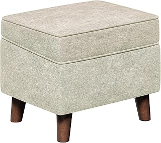 EOSVALO Sitzhocker mit Stauraum, Fußbank Ottoman mit Stauraum, moderner Fußhocker mit Verstellb…