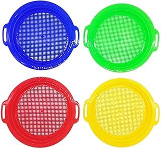 GMBYLBY Sandsiebe für Kinder, leuchtende Farben, zum Graben von Strandschätzen und Wasserspiele…