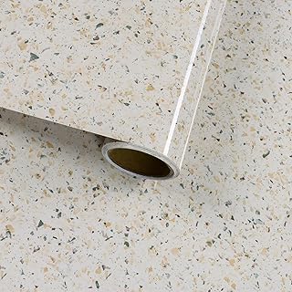 VaryFloral Granit Tapete Marmor Effekt Möbelfolie Selbstklebend 30cmx300cm Selbstklebende Tapete…