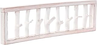 DESIGN DELIGHTS RUSTIKALE WANDGARDEROBE TREIBHOLZ UNIKAT | 80x22x12 cm (BxHxT), Recyclingholz, Sh…