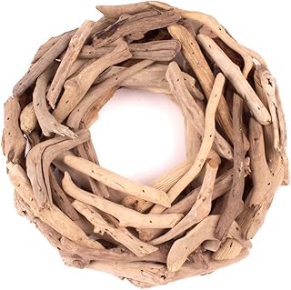 artplants.de Deko Treibholz Kranz Laurin, Natur, 25cm – Naturdeko