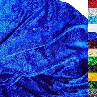 TOLKO 1m Pannesamt Stoff Meterware | glänzender Stretch Samt 145cm breit für Vorhänge Gardinen…