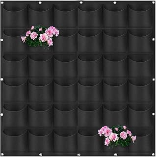 Hillylolly Pflanztaschen Hängend, Vertikale Garten Pflanzwand, Pflanztaschen Hängend Filz, Pfla…