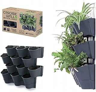 Blumentopf 12er Set Vertikaler Garten Pflanzenwand Cascade Wall Taschen Wandgarten zur vertikalen…