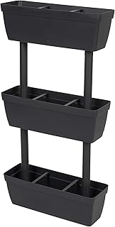 Kreher Pflanzpyramide, Pflanzregal, Wandregal für Pflanzen in Anthrazit. Maße (BxTxH): 50 x 17 …