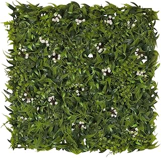 hjh OFFICE Pflanzenwand künstlich More Green I 50×50 cm Indoor Pflanzenmatte als Wandbegrünung,…