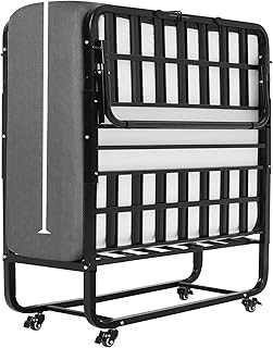 DICTAC Klappbett 90x200cm Erwachsene mit ca.13CM Matratze aus Gedächtnisschaum Gästebett Klappb…