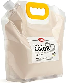 Viva Decor My Emotion Color 2,6 Liter – Sanfte Umarmung – Hell Beige Matte Wandfarbe & Deckenfarb…