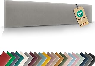 VELUYA Wandpolster Wandkissen Rechteck – Samt, Polsterplatte 90 x 30 cm, Polsterpaneele, Oeko-T…