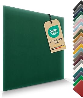 VELUYA Wandkissen Wandpolster Quadrat – Samt, Polsterpaneele 30 x 30 cm, Polsterplatte, Oeko-TE…