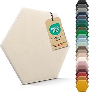 VELUYA Wandpolster Polsterpaneele Hexagon – Samt, Wandkissen 26 x 30 cm, Polsterplatte, Oeko-TE…