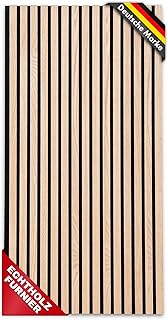 Floordirekt 3D Akustikpaneele 118 x 60 cm, Wandpaneele mit Echtholzfurnier für eine angenehme Ra…