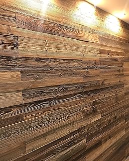 Vintage-Holz Altholz Wandverkleidung zum Kleben Verkleidung. Schnell anzubringende Wandpeneele. T…