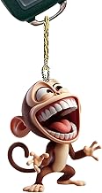 Affen Anhänger Auto – Flache Acrylverzierung im originellen Design, dekoratives Hängeornament…