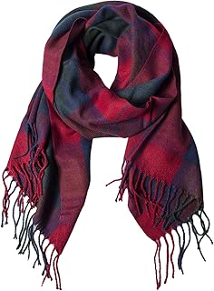 Damen Winter Schal Kariert übergroßer Quadratisch Deckenschal, Karo Tartan Streifen Plaid Muste…