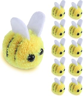 Vin Beauty 10 Stück Filzbiene Dekoration, Biene Dekoration Klein, DIY Wollfilz Biene Handwerk Fi…