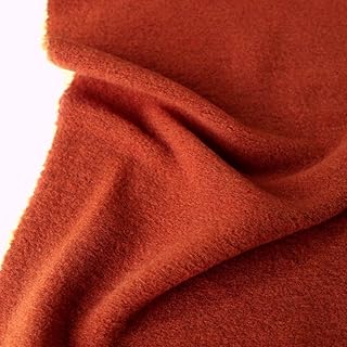 TOLKO 50cm warmer Wolljersey für Rock Blazer Jacke Umhang | Weicher elastischer Wollstoff wie Wa…