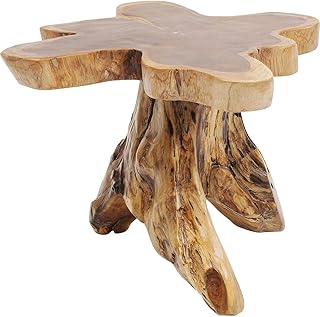 Kare Design Beistelltisch Tree Natur, Braun, 48-54cm Durchmesser, Handarbeit, jedes Stück ein Un…