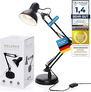 GOODS+GADGETS Retro Arbeitsplatzlampe Leselampe Schreibtischlampe Tischlampe Arbeitsplatz-leuchte…
