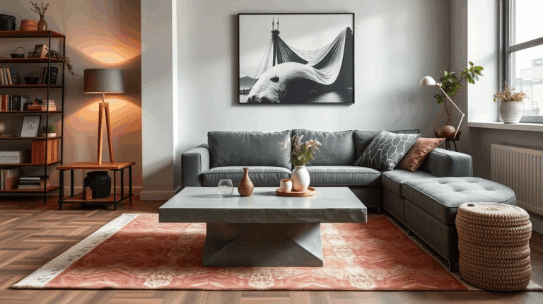 Industrielle Eleganz im Wohnzimmer